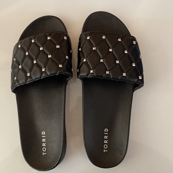 Brand new Torid slides- black with silver details - Picture 3 of 3